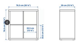 Estantería modular blanca y gris