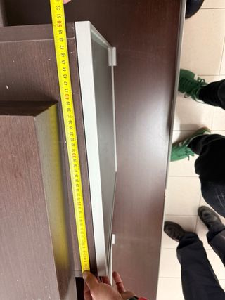 Mueble TV moderno madera y cristal