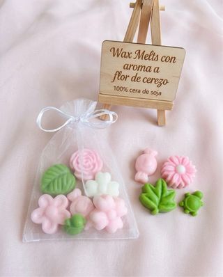 Wax Melts de Flor de cerezo.  100% Cera de Soja.