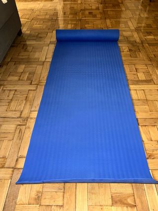 Esterilla de yoga azul 183x61 cm