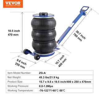 Gato Neumático VEVOR 5T
