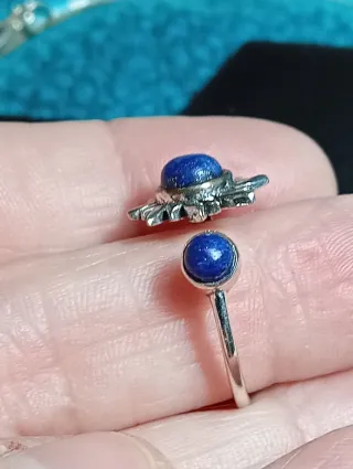 Anillo Plata Ley Sol Lapizlázuli