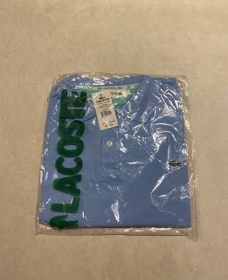 Polo Lacoste azul XXL 2XL nuevo con etiquetas