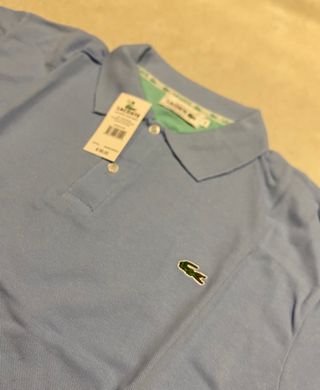Polo Lacoste azul XXL 2XL nuevo con etiquetas