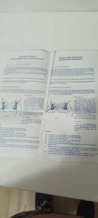 Castañuelas de madera vintage