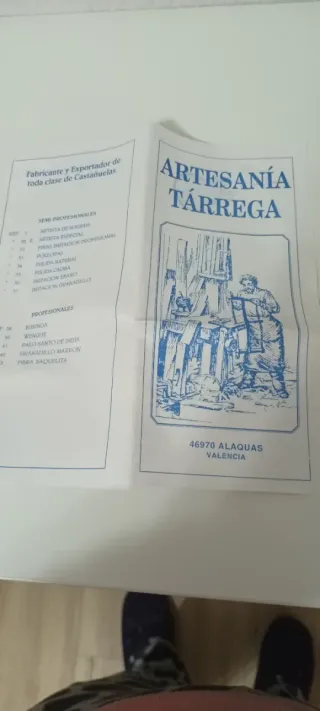 Castañuelas de madera vintage