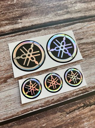 5 EMBLEMAS PEGATINA YAMAHA MULTICOLOR MT07 R1 R6