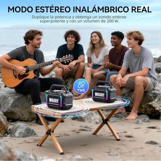 3 en 1 Altavoz Bluetooth+Carga+Luz 100W SIN ABRIR
