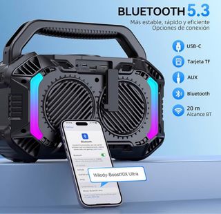 3 en 1 Altavoz Bluetooth+Carga+Luz 100W SIN ABRIR