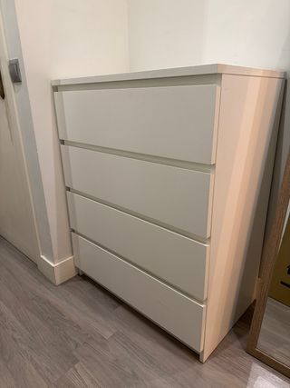 Cómoda 4 cajones blanca