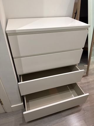 Cómoda 4 cajones blanca