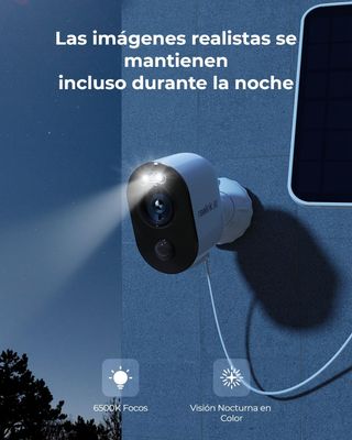 Reolink Cámara 4K WiFi Exterior Solar