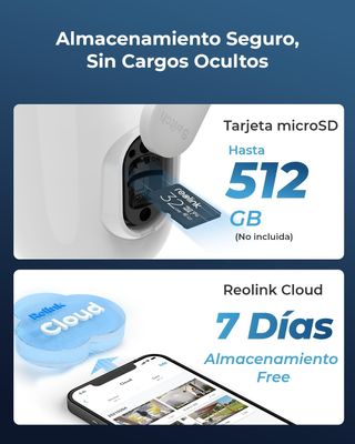 Reolink Cámara 4K WiFi Exterior Solar