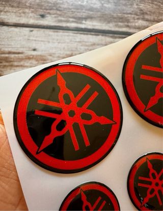 5 EMBLEMAS PEGATINA YAMAHA LOGO CARENADO MOTO