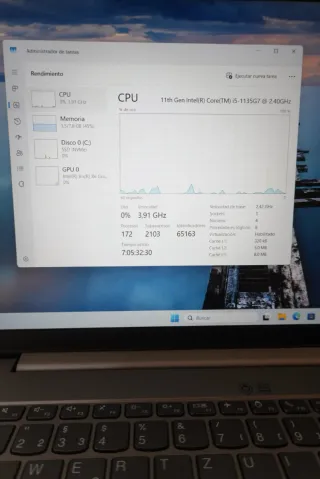 Ordenador Portátil Lenovo I5-1135G7 256Gb NVME 8GB