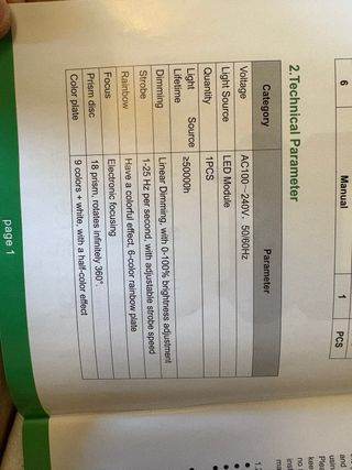 Cabeza Móvil Beam LED Profesional Nueva