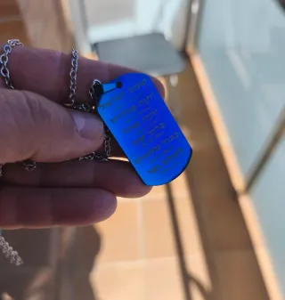 Colgante Shemá Israel Azul