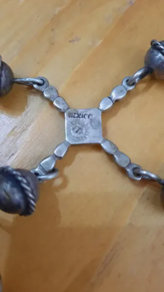 Cadena Cruz plata 925 Yalalag Mexico