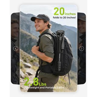 Trípode cámara aluminio 183 cm NUEVO