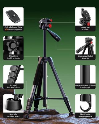 Trípode cámara aluminio 183 cm NUEVO