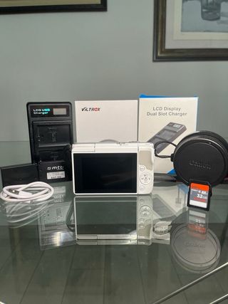 ¡CÓMO NUEVA! Canon EOS M10 Blanca + EF-M 15-45mm