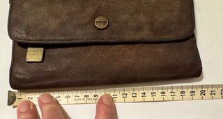 Portafogli vintage Borbonese pelle scamosciata