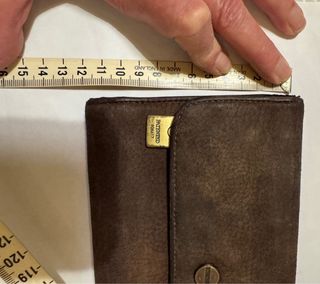Portafogli vintage Borbonese pelle scamosciata