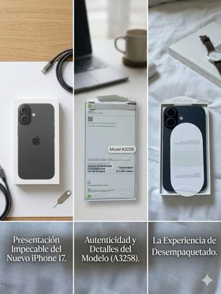 iPhone 17 Negro 256GB Nuevo en Caja (free case)