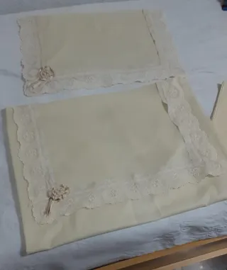 Juego sábanas carrito bebé encaje