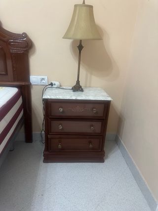 Dormitorio completo madera oscura