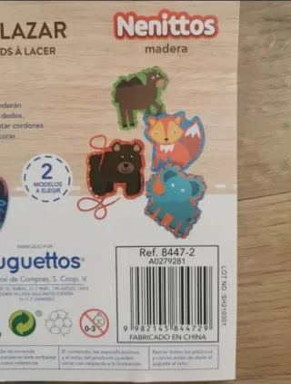 Juego Juguettos Aprende a Enlazar Madera