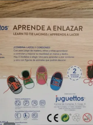 Juego Juguettos Aprende a Enlazar Madera