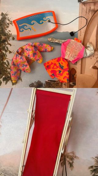 Lote Accesorios Sindy y Hamaca tipo Barbie