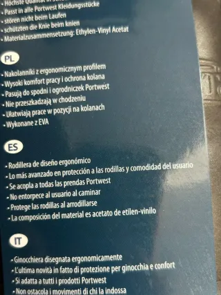 Rodilleras Portwest S156