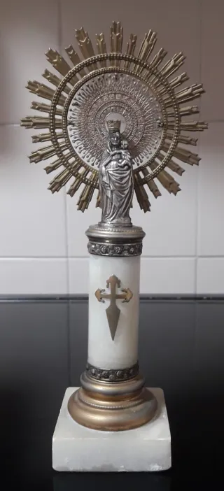 Antigua Virgen del Pilar de Plata