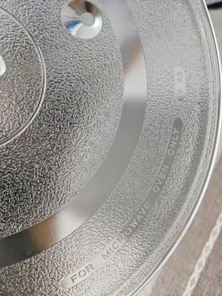Plato giratorio de cristal para microondas grande