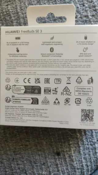 Huawei FreeBuds SE 3 - 42h Batería
