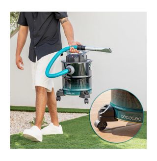 Aspiratore per ceneri ad alta potenza con finiture in acciaio inossidabile