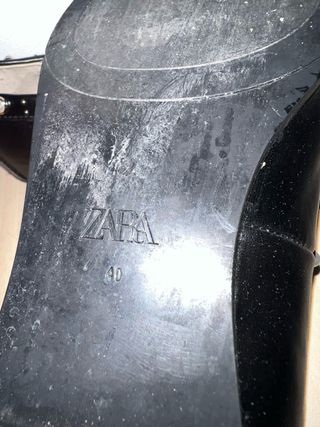 Mocasines Zara Negros Perlas Talla 40/41