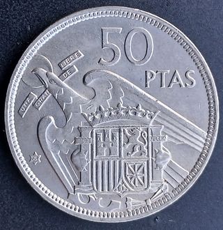 50 Pesetas 1957 (68) SC ¡Moneda Troquelada!