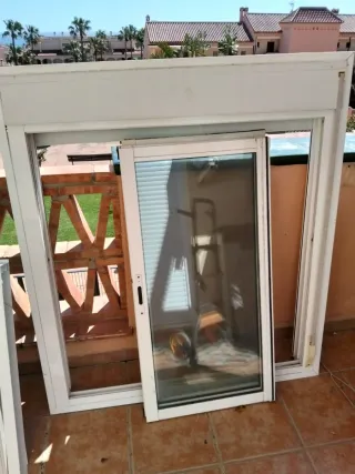 2 Ventanales Aluminio Puerta Corredera 140x212