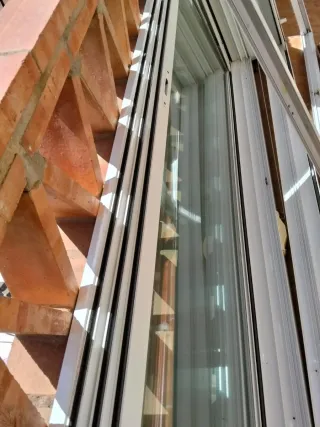 2 Ventanales Aluminio Puerta Corredera 140x212