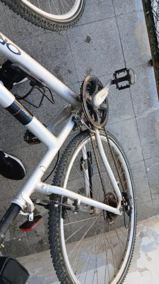 Bicicleta Orbea plateada