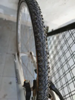 Bicicleta Orbea plateada