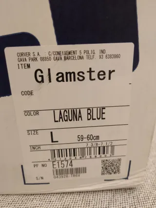 Casco Shoei Glamster. Color Laguna Blue. Talla L