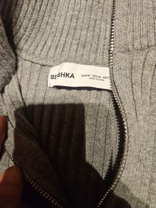 Vestido Zara Gris Talla S