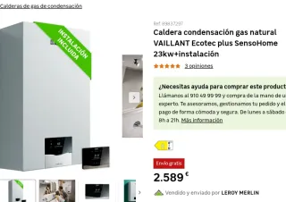 Caldera de gas Vaillant EcoTEC Plus