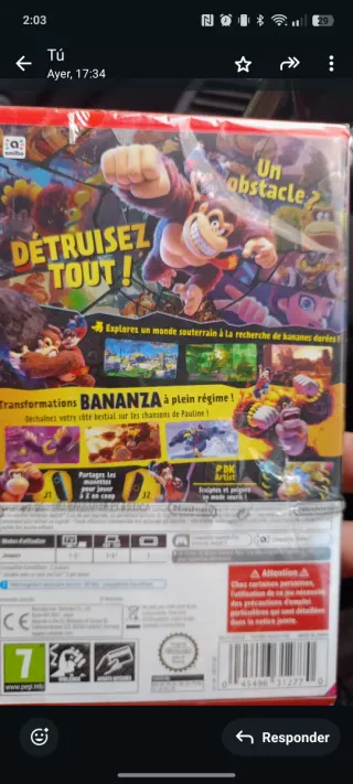 Nintendo Switch Donkey Kong Bananza