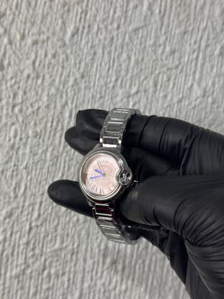 Reloj Elegante Mujer Rosa/Plata