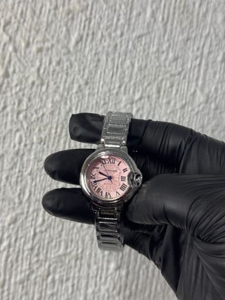Reloj Elegante Mujer Rosa/Plata